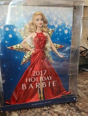 THE BABE COLLECTION Red Holiday Doll in Shimmering Gown